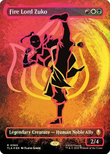 Fire Lord Zuko Borderless Neon Ink Foil