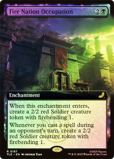 Fire Nation Occupation Extended Art Foil