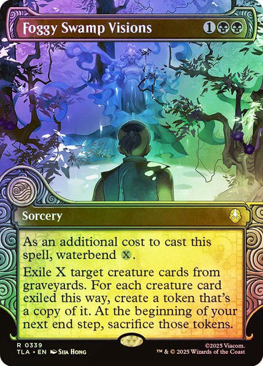 Foggy Swamp Visions Alter Elemental Frame Foil