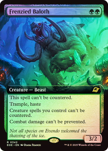 Frenzied Baloth Extended Art Foil