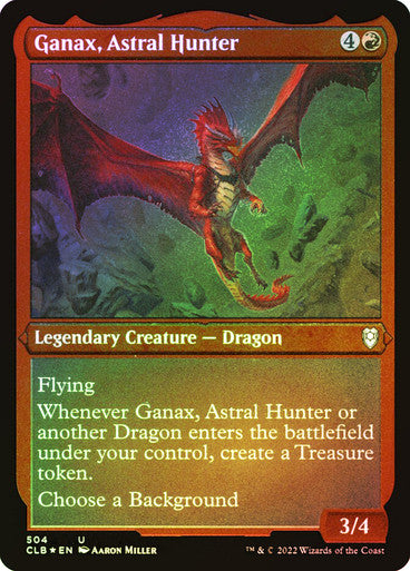 Ganax, Astral Hunter Etched Foil