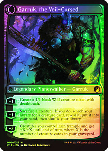 Garruk Relentless // Garruk, the Veil-Cursed Foil