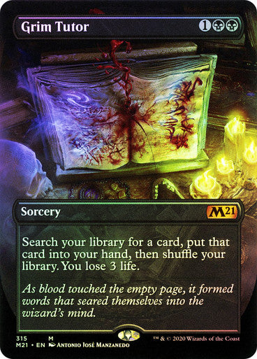 Grim Tutor Borderless Foil