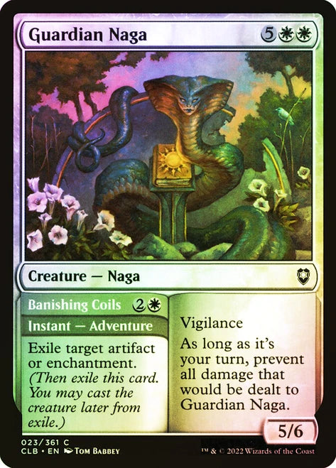 Guardian Naga // Banishing Coils Foil