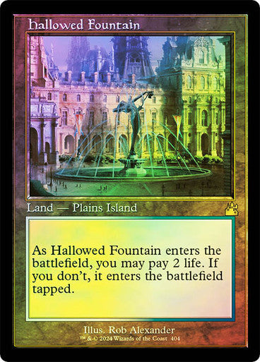Hallowed Fountain Retro Frame Foil