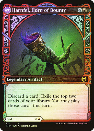 Birgi, God of Storytelling // Harnfel, Horn of Bounty Showcase Foil