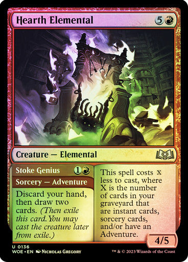 Hearth Elemental // Stoke Genius Foil