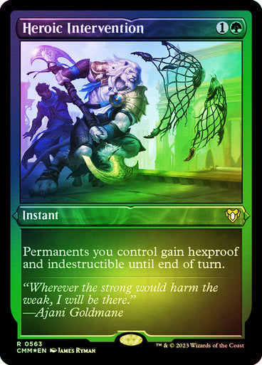 Heroic Intervention Etched Foil