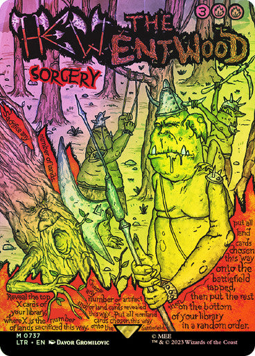 Hew the Entwood Borderless Poster Foil