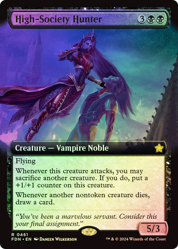 High-Society Hunter Extended Art Foil