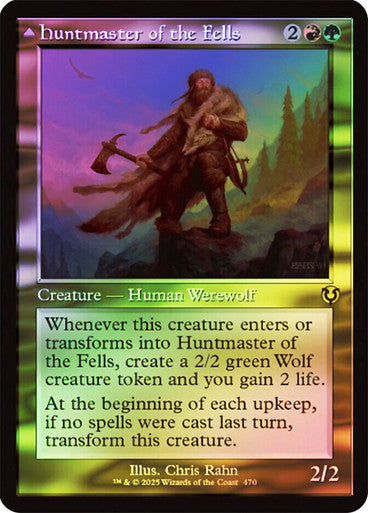 Huntmaster of the Fells // Ravager of the Fells Retroframe Foil