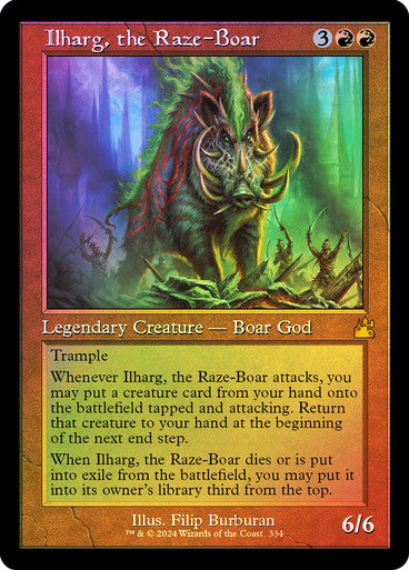 Ilharg, the Raze-Boar Retro Frame Foil