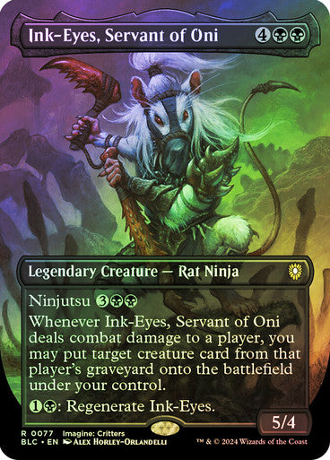 Ink-Eyes, Servant of Oni Borderless Foil
