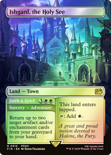 Ishgard, the Holy See // Faith &amp; Grief Borderless Foil