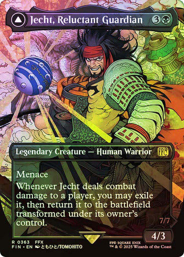 Jecht, Reluctant Guardian // Braska's Final Aeon Borderless Foil