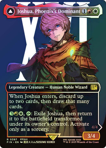 Joshua, Phoenix's Dominant // Phoenix, Warden of Fire Borderless Foil