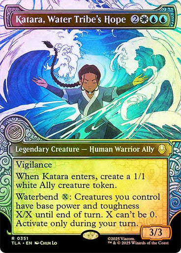 Katara, Water Tribe's Hope Alter Elemental Frame Foil
