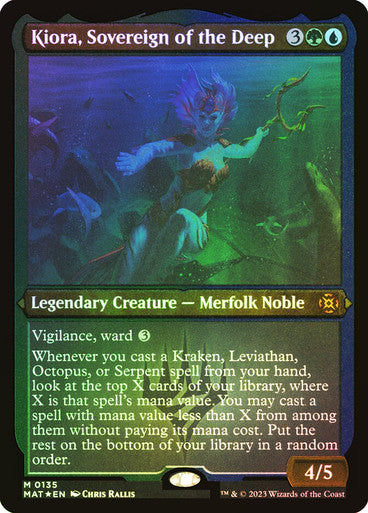Kiora, Sovereign of the Deep Etched Foil