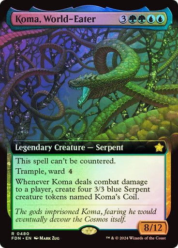 Koma, World-Eater Extended Art Foil