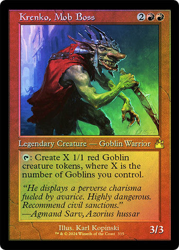 Krenko, Mob Boss Retro Frame Foil