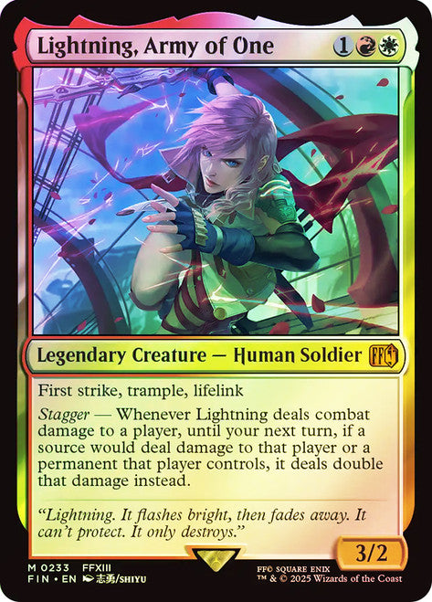 Lightning, Army of One Foil