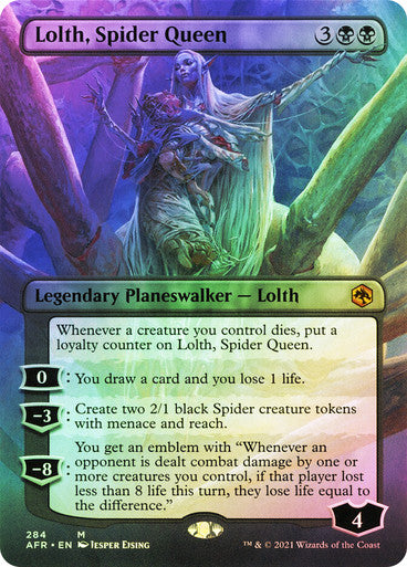 Lolth, Spider Queen Borderless Foil