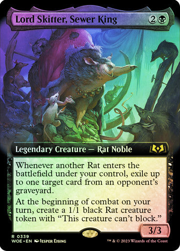 Lord Skitter, Sewer King Extended Art Foil