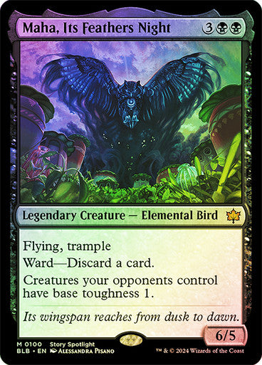 Maha, Its Feathers Night Foil