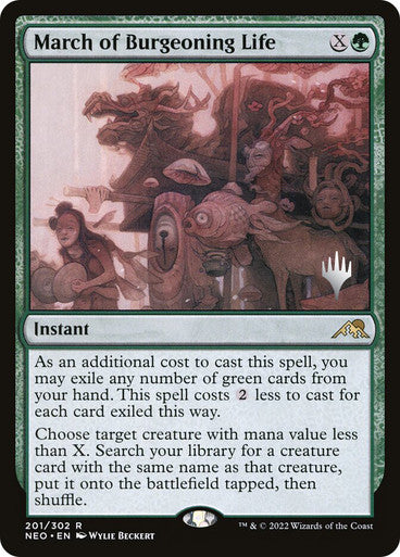 March of Burgeoning Life
