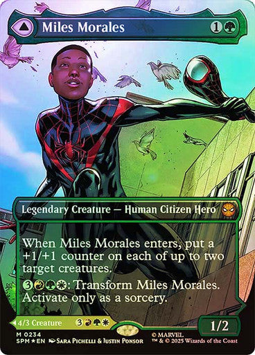 Miles Morales // Ultimate Spider-Man Borderless Foil