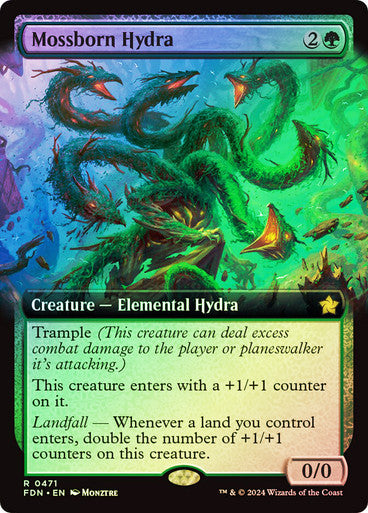 Mossborn Hydra Extended Art Foil