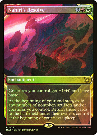 Nahiri's Resolve Showcase Foil