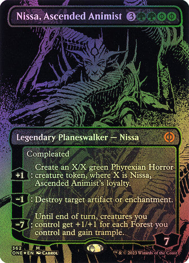Nissa, Ascended Animist Oilsick Foil