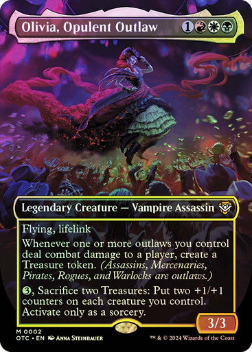 Olivia, Opulent Outlaw Borderless Foil