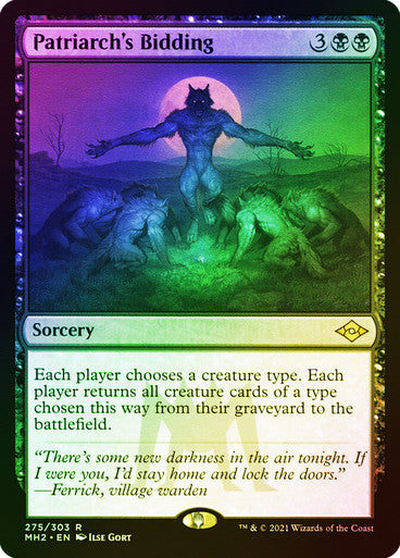 Patriarch's Bidding Foil Etched