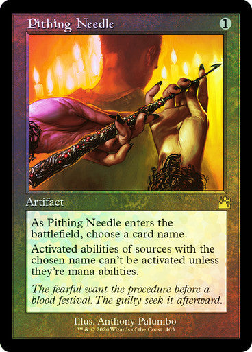 Pithing Needle Retro Frame Foil
