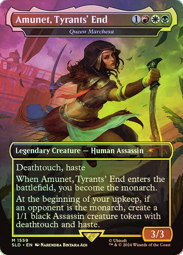 Queen Marchesa Secret Lair Borderless Foil (Amunet, Tyrants' End)
