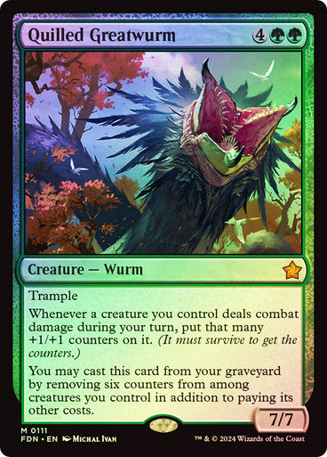 Quilled Greatwurm Foil