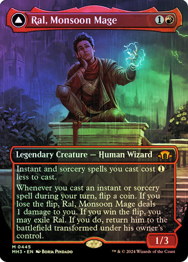 Ral, Monsoon Mage // Ral, Leyline Prodigy Borderless Foil