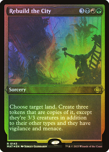 Rebuild the City Etched Foil