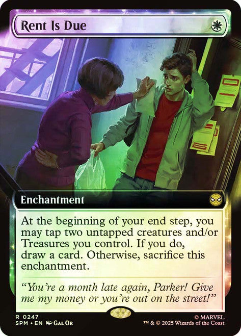 Rent Is Due Extended Art Foil