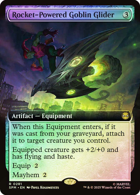 Rocket-Powered Goblin Glider Extended Art Foil