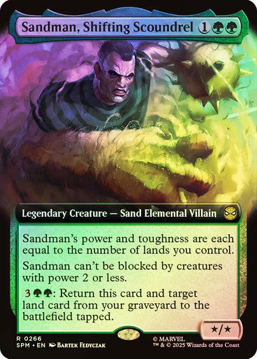 Sandman, Shifting Scoundrel Extended Art Foil