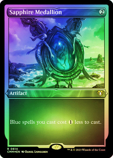 Sapphire Medallion Etched Foil