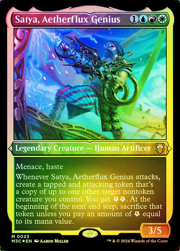 Satya, Aetherflux Genius Etched Foil