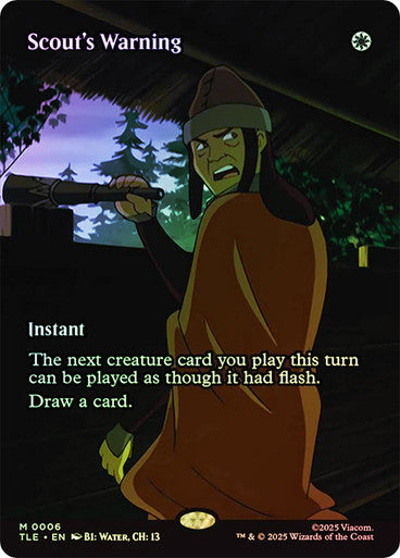 Scout's Warning Borderless Foil