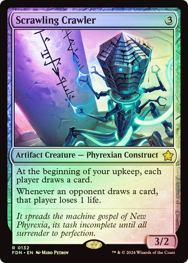 Scrawling Crawler Foil
