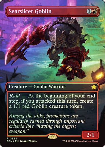 Searslicer Goblin Borderless Mana Foil