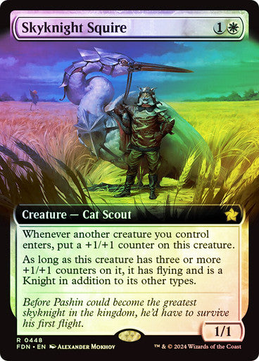 Skyknight Squire Extended Art Foil