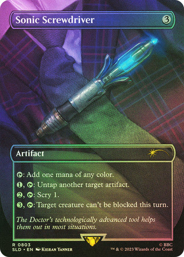 Sonic Screwdriver Secret Lair Foil